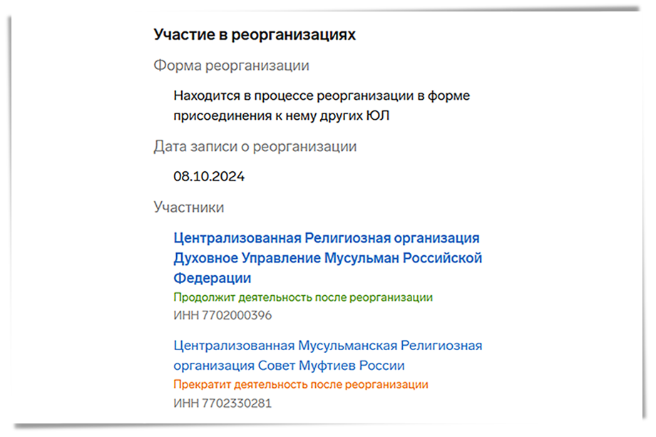 Совет муфтиев России объединяется с Духовным управлением Мусульман РФ.