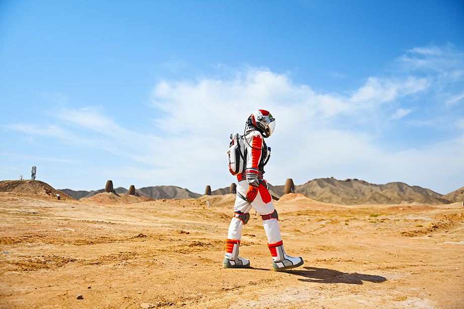 Экспериментальный комплекс Mars Base 1 Camp в китайской провинции.