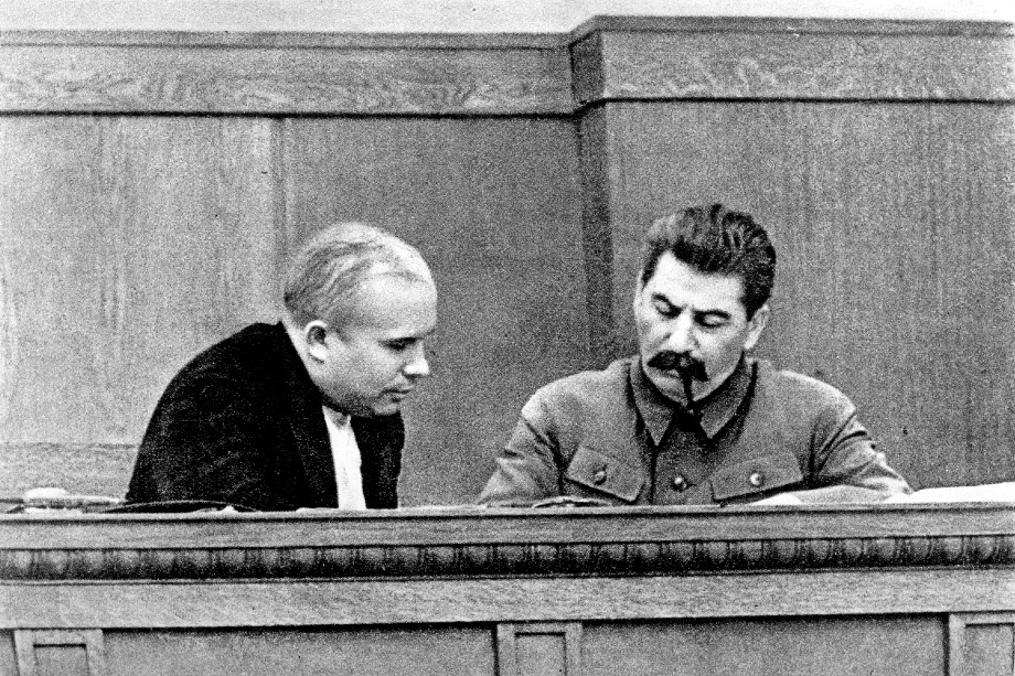 Сталин и Хрущёв в январе 1936-го.