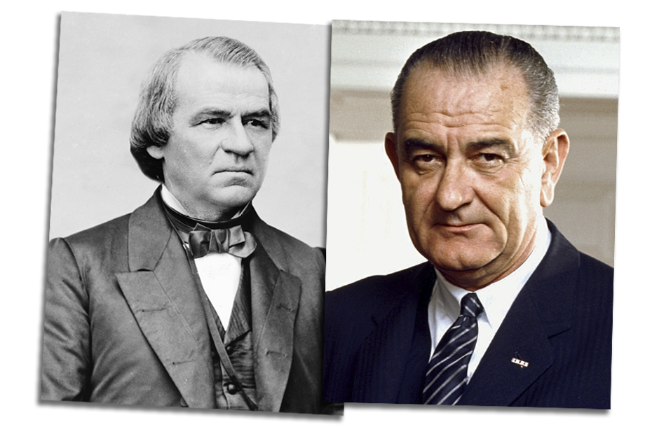 После убийства президентов их преемниками оказались Джонсы.